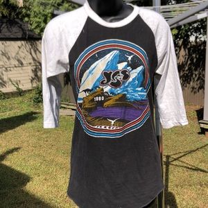 Vintage Yes concert tshirt Rare! 1980 Live Tour concert tee